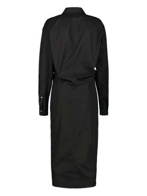 The Row buttoned shirt midi dress - Black