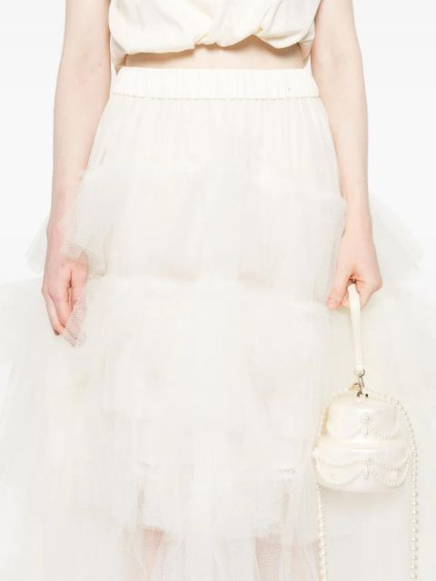 Simone Rocha tulle midi skirt - White - zdjęcie produktu nr 2