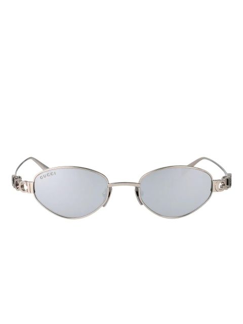 Gucci Eyewear oval-frame sunglasses - Silver