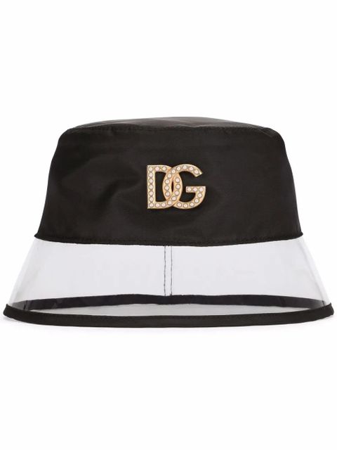 Dolce & Gabbana transparent-brim bucket hat - Black - zdjęcie produktu nr 1