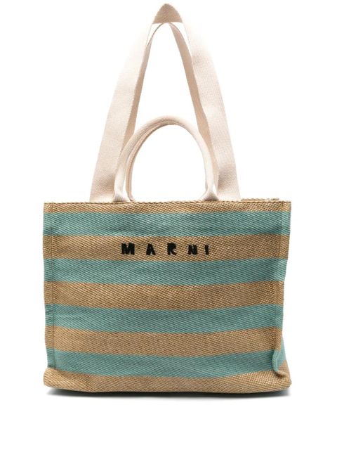 Marni large Basket tote bag - Neutrals - zdjęcie produktu nr 1