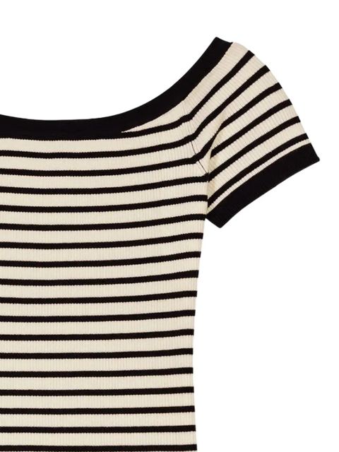 Maje striped short-sleeve T-shirt - Neutrals - zdjęcie produktu nr 2