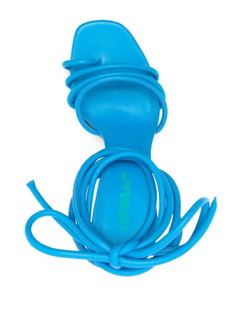 Off-White Plexi 110mm ankle-strap sandals - Blue