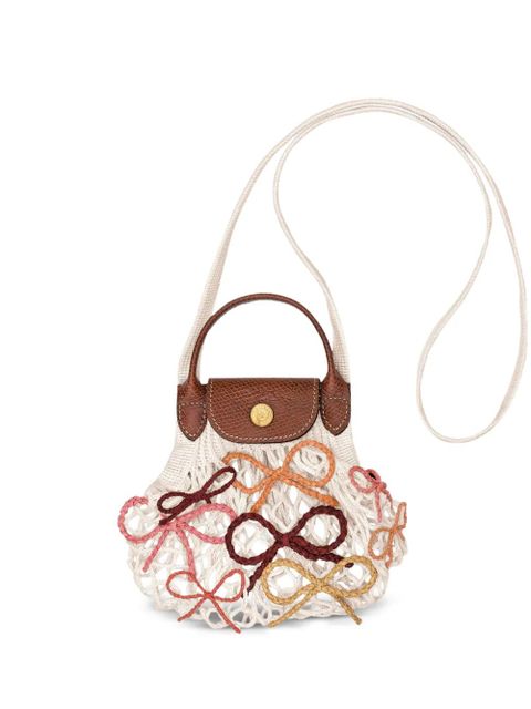 Longchamp Le Pliage bow-detail tote bag - Neutrals - zdjęcie produktu nr 1