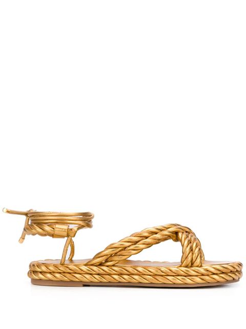 Valentino Garavani The Rope sandals - Gold - zdjęcie produktu nr 1