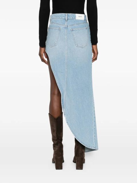 Coperni asymmetric panel skirt - Blue