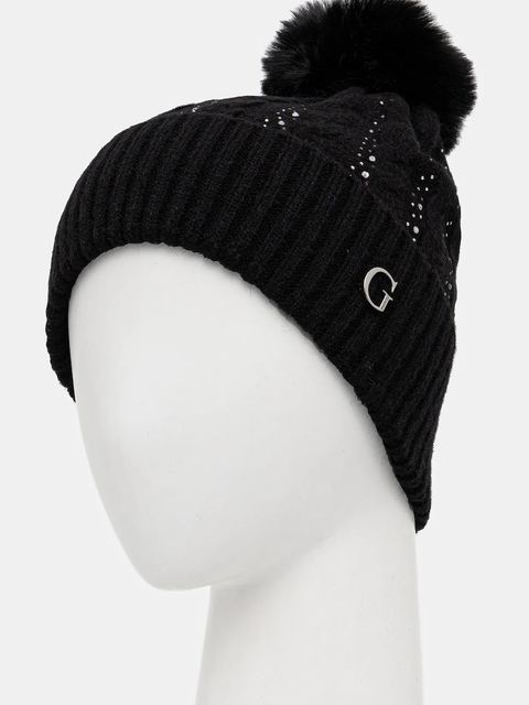 Guess czapka kolor czarny AW5385 POL01