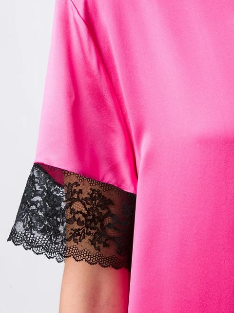 Givenchy lace panel T-shirt dress - Pink