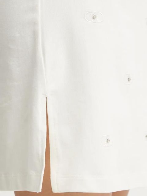 Liu Jo sukienka kolor beżowy mini prosta TA5192 JS088 - zdjęcie produktu nr 2