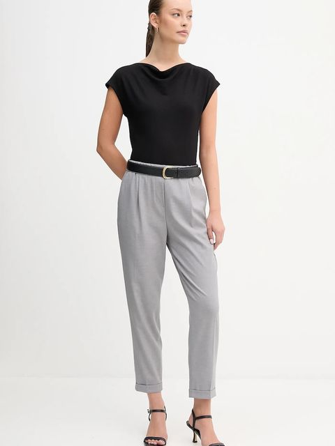 United Colors of Benetton spodnie damskie kolor szary 4962DF079