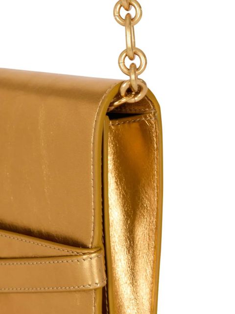 Balmain Shuffle buckle cross body bag - Gold
