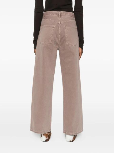 AGOLDE five-pocket trousers - Brown