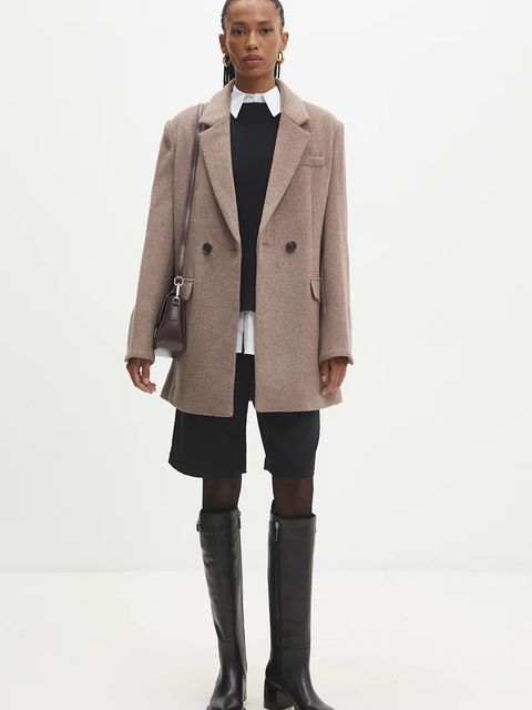 Answear.LAB kozaki skórzane damskie kolor czarny na słupku