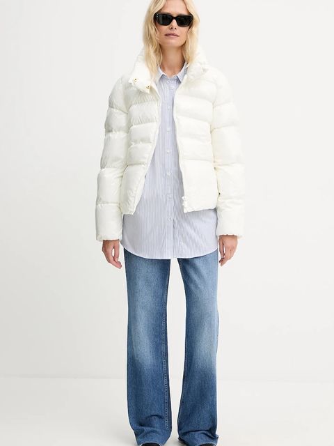 Pinko kurtka kolor biały zimowa 101598 A2P7