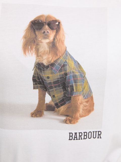 Barbour t-shirt bawełniany Marine