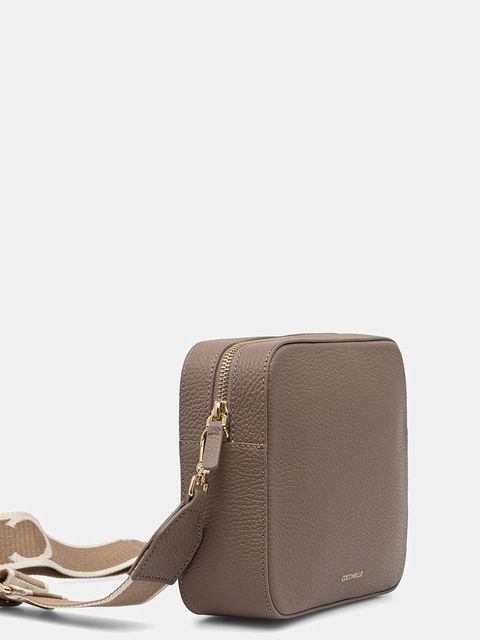 Coccinelle torebka skórzana kolor brązowy - zdjęcie produktu nr 2