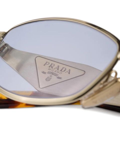 Prada Eyewear sunglasses with Prada logo - Gold