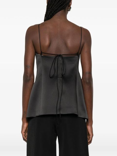 Róhe satin top - Black