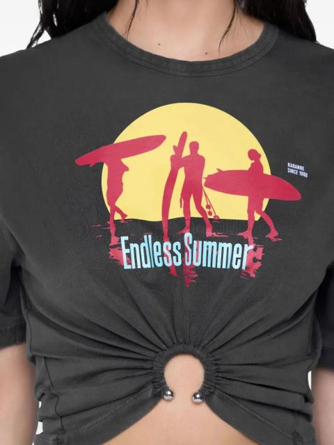 Rabanne graphic-print T-Shirt - Black