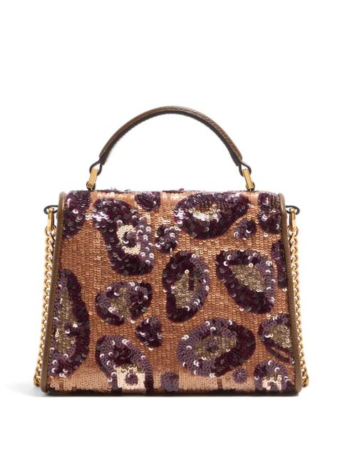 Valentino Garavani VSling mini embroidered animalier handbag - Neutrals
