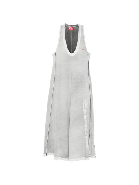Diesel print A-line midi dress - Grey - zdjęcie produktu nr 1