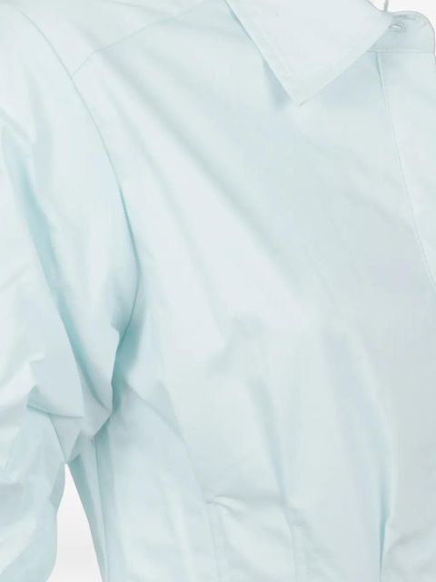 Simkhai Jazz pleated poplin shirt dress - Blue - zdjęcie produktu nr 2