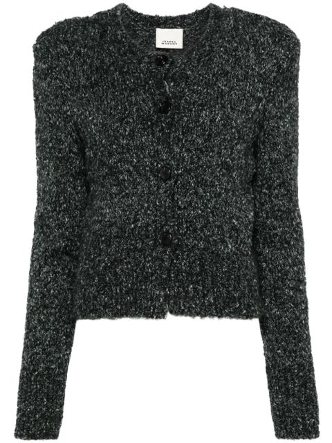 ISABEL MARANT Kathlen cropped cardigan - Grey - zdjęcie produktu nr 1