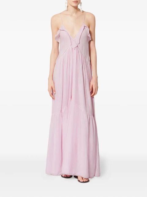 MARANT ÉTOILE Vasma ruffled maxi dress - Pink