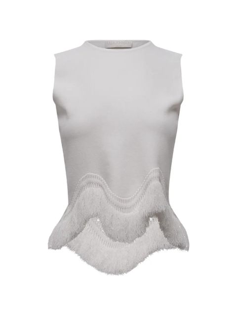 Ulla Johnson Koa fringed-trim top - White - zdjęcie produktu nr 1