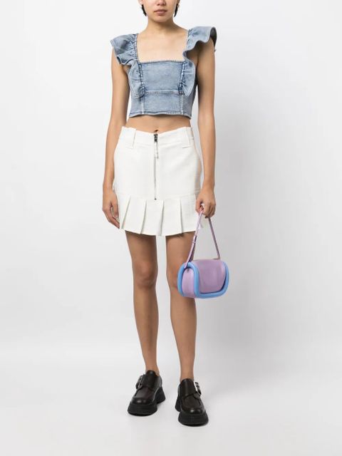 GANNI denim crop top - Blue - zdjęcie produktu nr 2