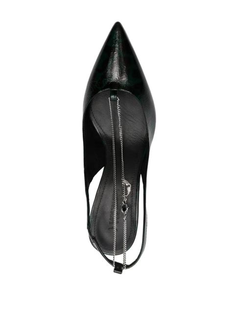 Zadig&Voltaire First Night Court 68mm leather pumps - Green - zdjęcie produktu nr 2