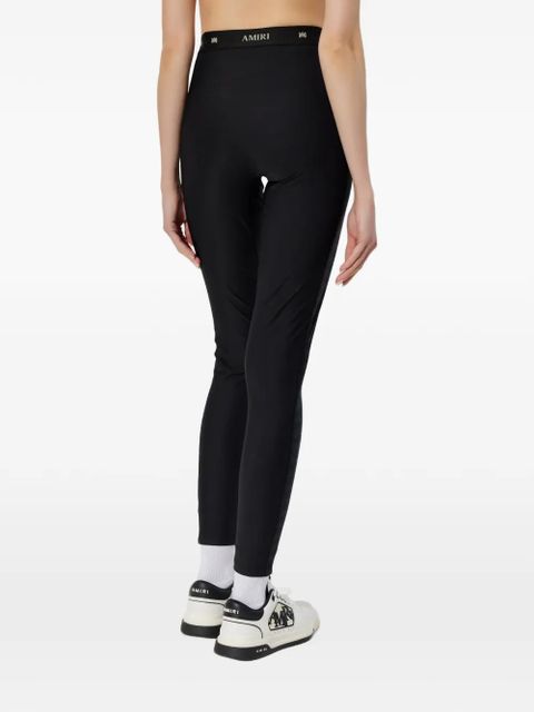 AMIRI logo-waistband leggings - Black