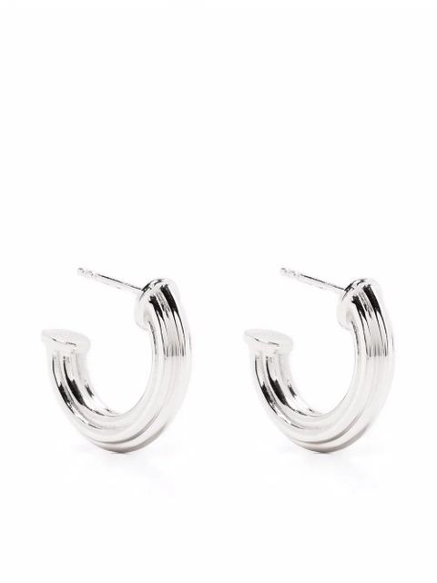 Missoma medium ridge hoop earrings - Silver - zdjęcie produktu nr 1