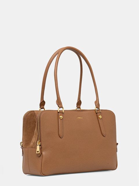 Furla torebka skórzana Giulia L Boston Bag - zdjęcie produktu nr 2