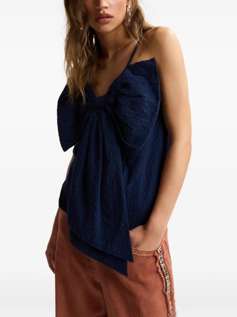 Essentiel Antwerp bow-detail blouse - Blue