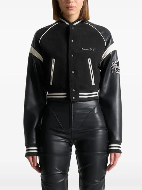 Manière De Voir Eiffel varsity jacket - Black