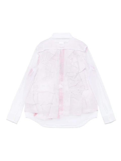 Comme Des Garçons mesh shirt - White - zdjęcie produktu nr 2