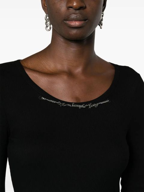 Diesel D-Matic ribbed-knit minidress - Black