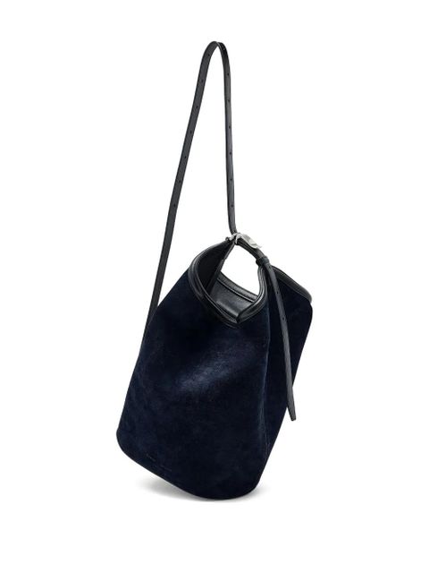 Proenza Schouler bucket-shape suede-leather tote bag - Blue