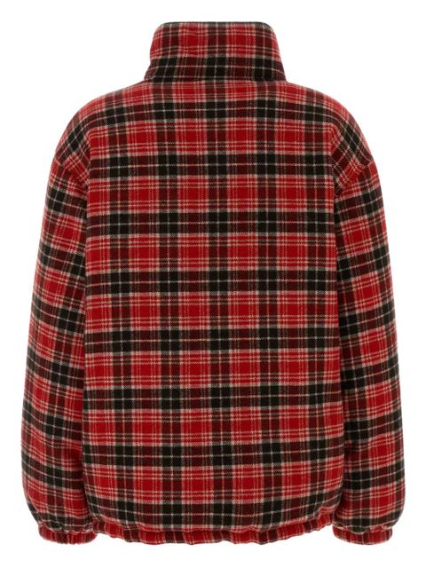 Miu Miu checked oversized coat - Red - zdjęcie produktu nr 2