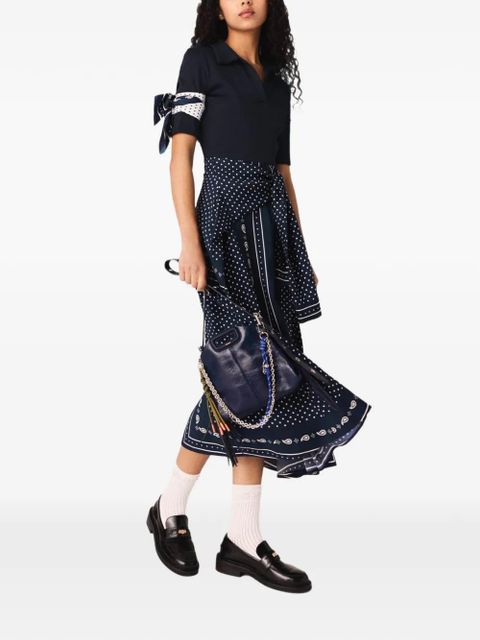 Maje polka-dot maxi dress - Blue