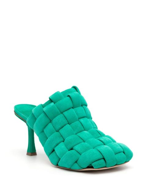 A.W.A.K.E. Mode 95mm Wilma suede mules - Green - zdjęcie produktu nr 2