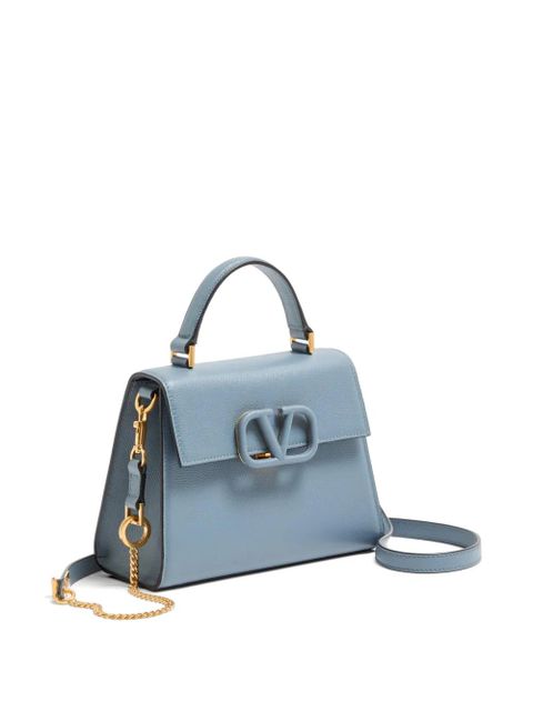 Valentino Garavani small Vsling grainy calfskin handbag - Blue