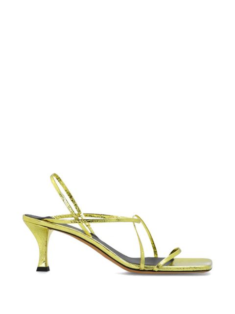 Proenza Schouler 60mm metallic-leather sandals - Gold - zdjęcie produktu nr 1