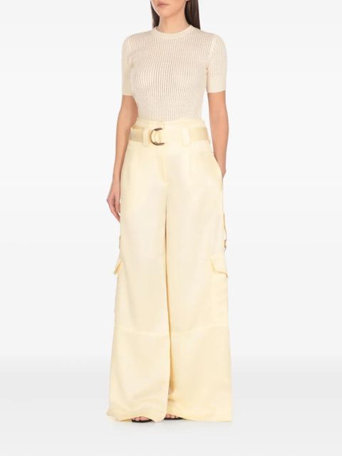 ZIMMERMANN Dawning cargo trousers - Yellow - zdjęcie produktu nr 2