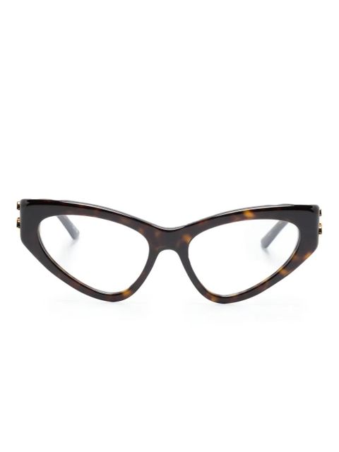 Balenciaga Eyewear tortoiseshell cat-eye frame glasses - Brown - zdjęcie produktu nr 1