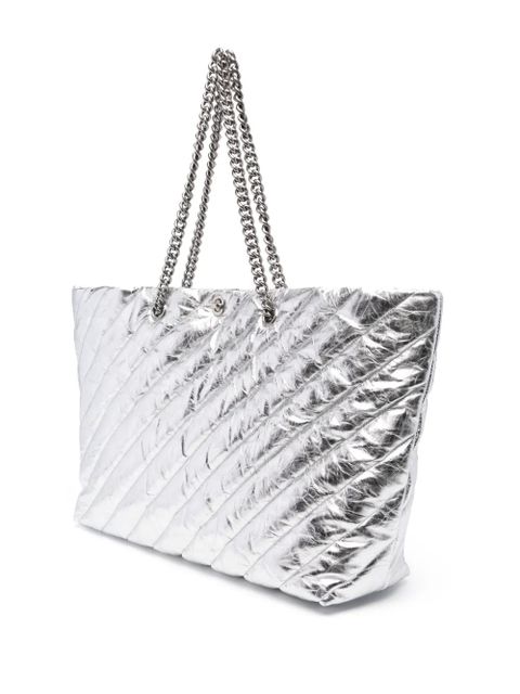 Balenciaga large Crush tote bag - Silver