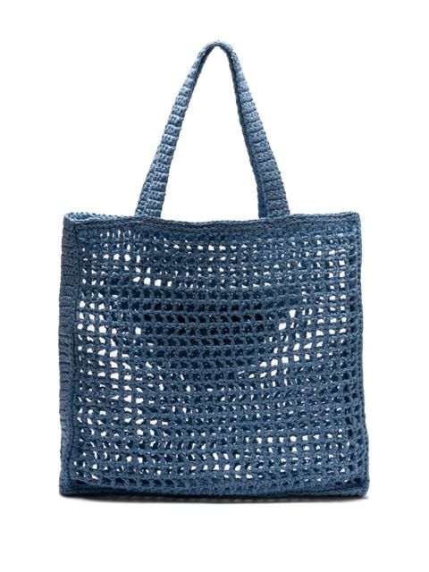 Prada crochet tote bag - Blue - zdjęcie produktu nr 2