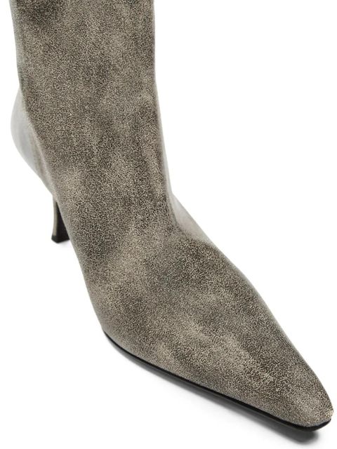 Alexander Wang 65mm Vera tube leather boots - Grey