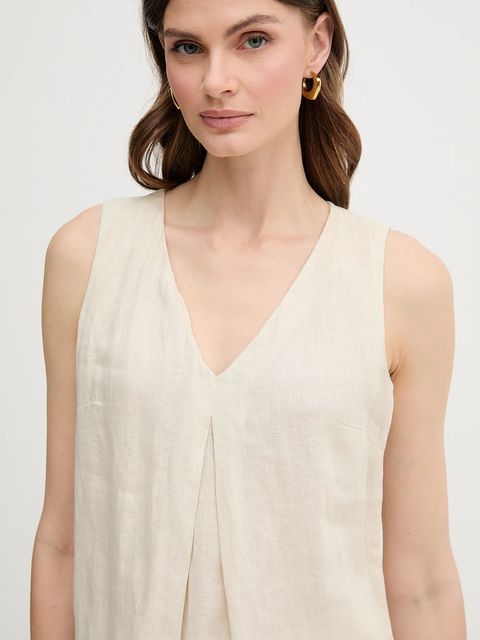 United Colors of Benetton bluzka lniana